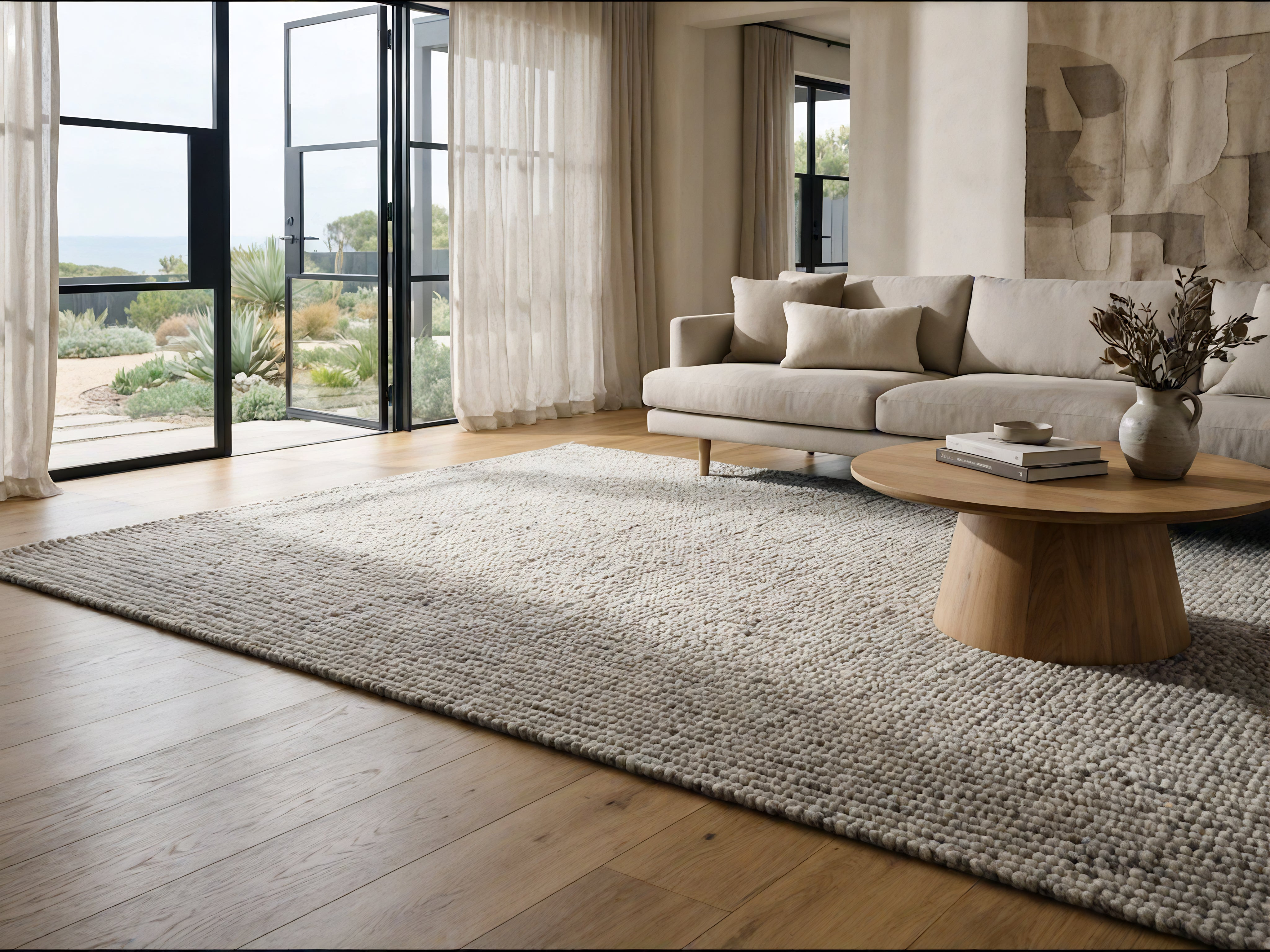 Snowgum Wool and Jute Rug