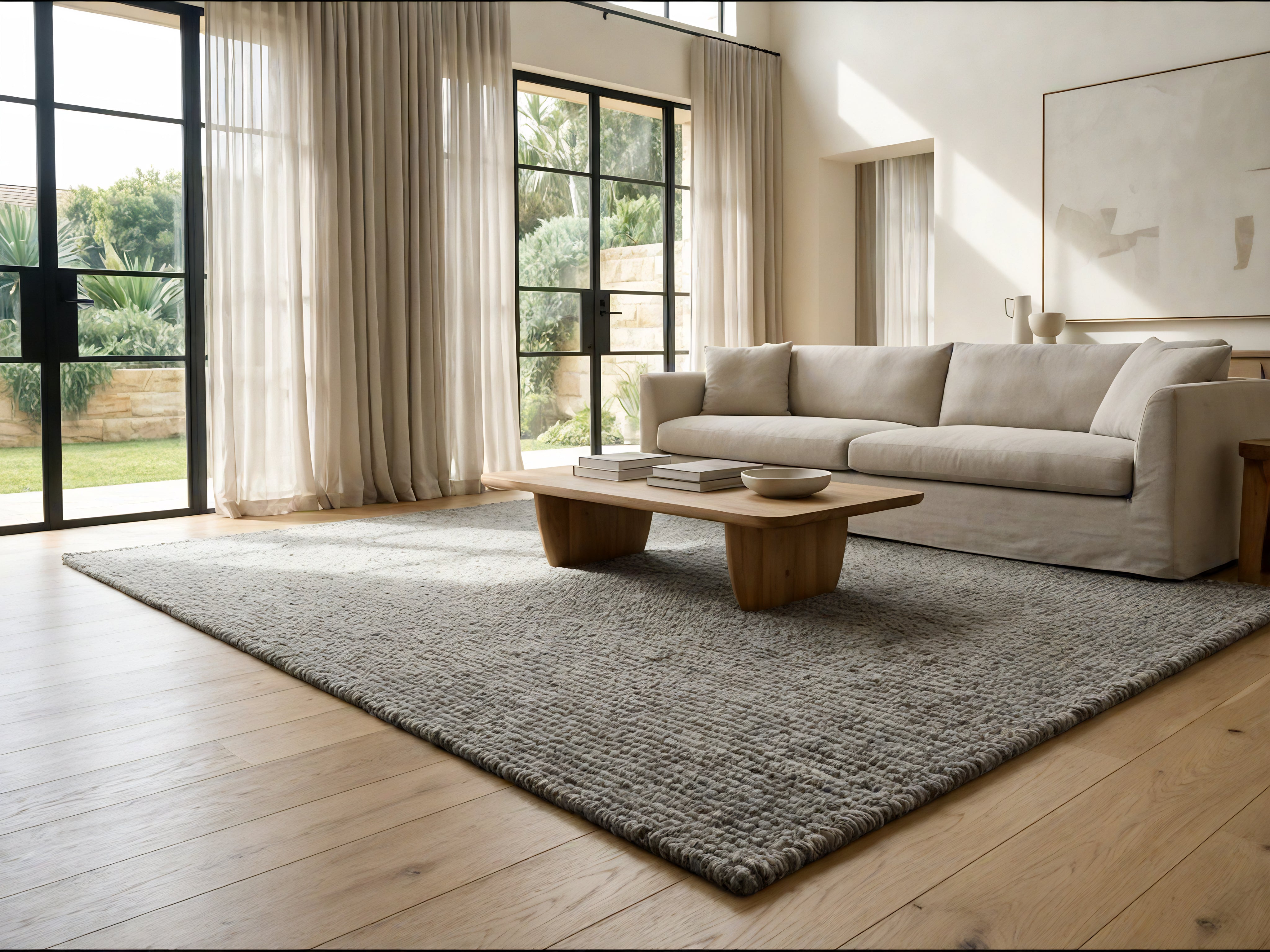 Heavy Rustic Granite Sisal Rug